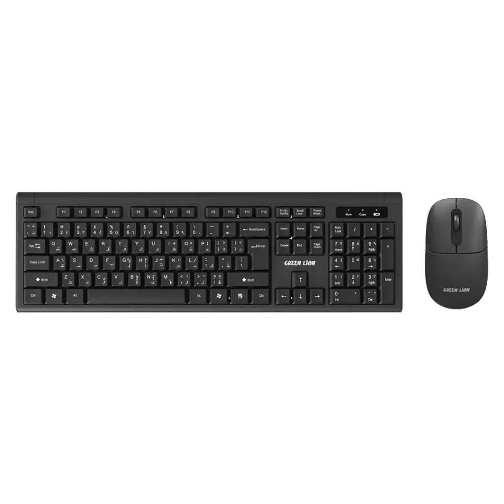 Green Lion GKM-200 Wireless Combo Keyboard and Mouse - Linkphones Center
